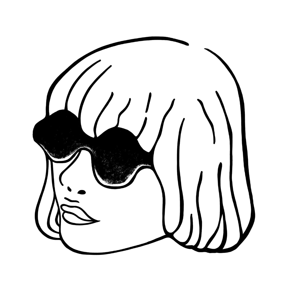 サングラスをかけたnicoのプロフィールイラスト